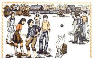 Дворовые игры Игра с мячом пионербол